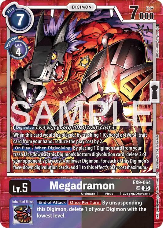 Megadramon - Versus Monsters - Super Rare - EX9-064 SR