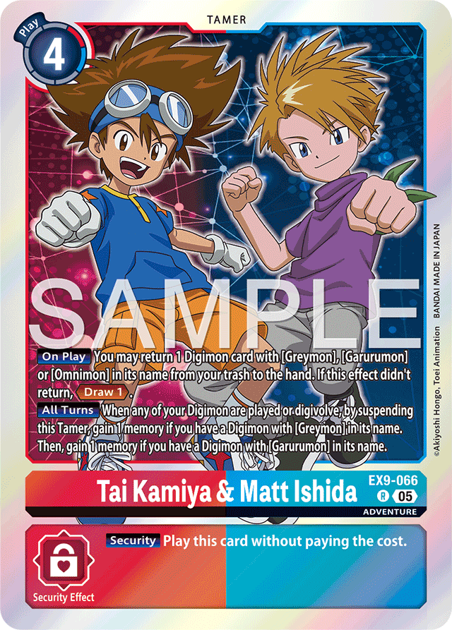 Tai Kamiya & Matt Ishida - Versus Monsters - Rare - EX9-066 R