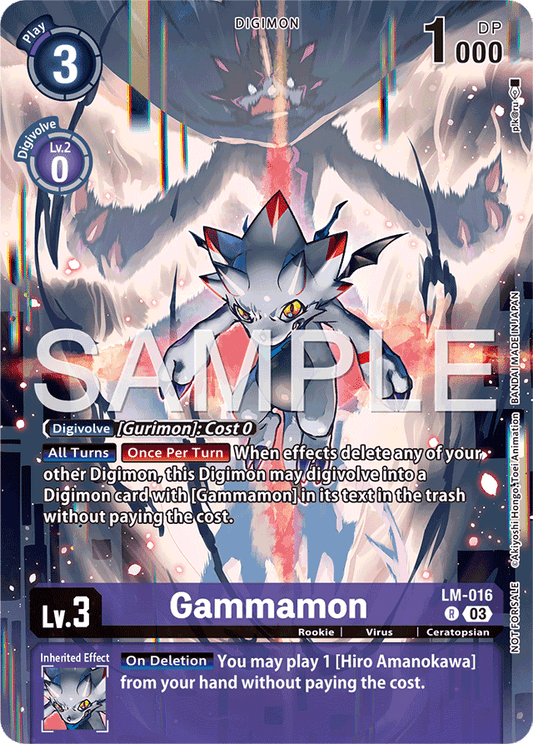 Gammamon (Sinister Order Legend Pack) - Exceed Apocalypse - Rare - LM-016 R