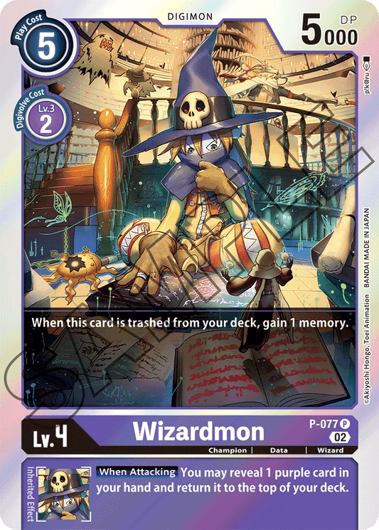 Wizardmon - P-077 - Digimon Promotion Cards - Promo - P-077 P