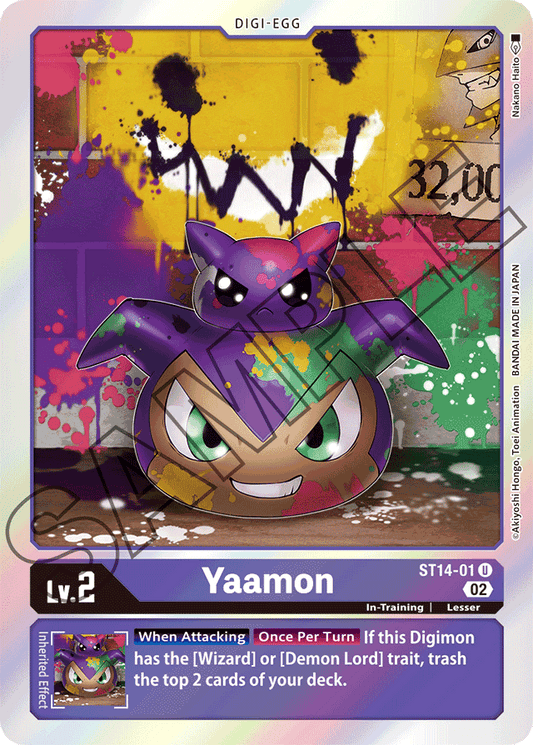 Yaamon - Starter Deck 14: Beelzemon Advanced Deck Set - Uncommon - ST14-01 U