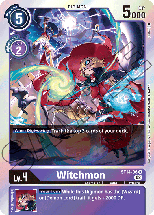 Witchmon - Starter Deck 14: Beelzemon Advanced Deck Set - Uncommon - ST14-06 U