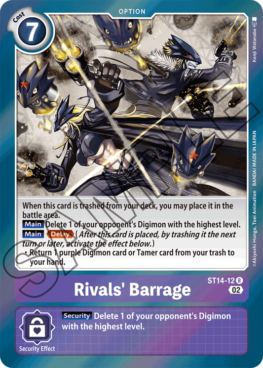 Rivals' Barrage - Starter Deck 14: Beelzemon Advanced Deck Set - Rare - ST14-12 R