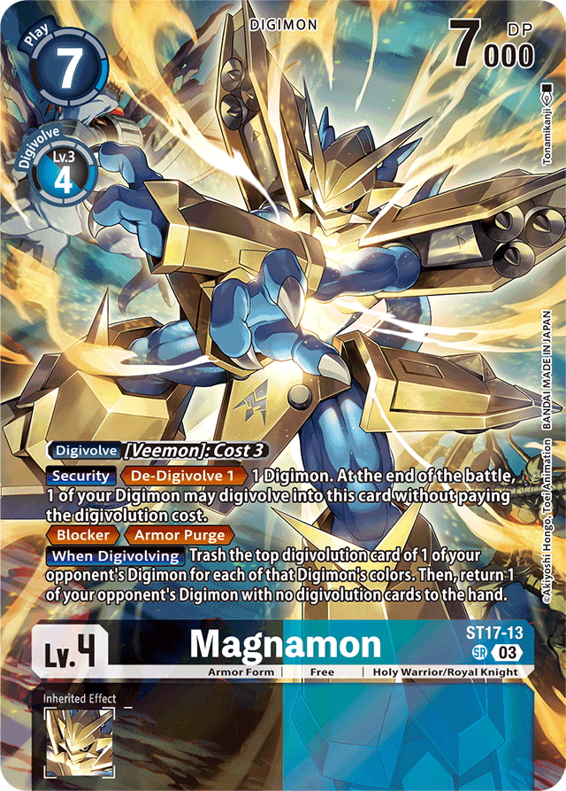 Magnamon - Starter Deck 17: Double Typhoon Advanced Deck Set - Super Rare - ST17-13 SR