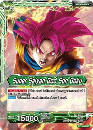 Son Goku // Super Saiyan God Son Goku - Galactic Battle - Uncommon - BT1-056