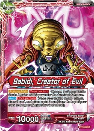 Babidi // Babidi, Creator of Evil - Union Force - Uncommon - BT2-003