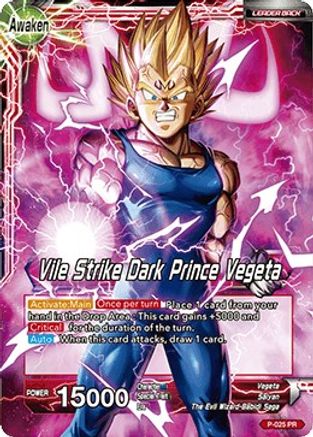 Vegeta // Vile Strike Dark Prince Vegeta - Promotion Cards - Promo - P-025