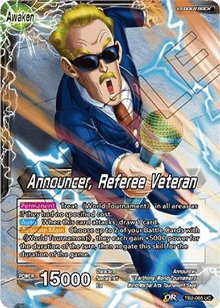 Announcer // Announcer, Referee Veteran - World Martial Arts Tournament - Uncommon - TB2-065