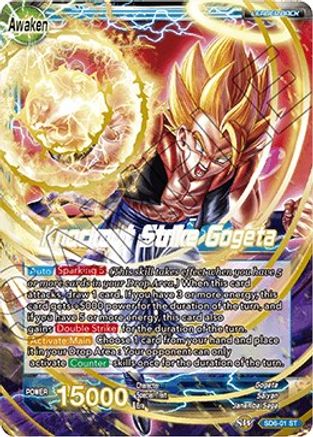 Gogeta // Knockout Strike Gogeta - Miraculous Revival - Starter Rare - SD6-01