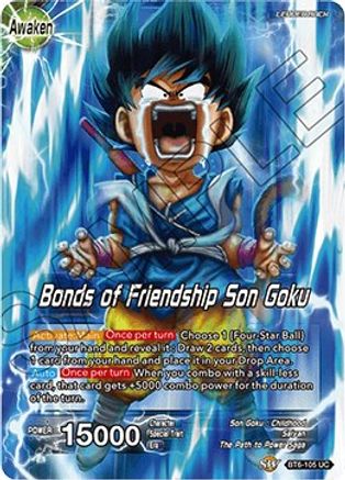 Son Goku // Bonds of Friendship Son Goku - Destroyer Kings - Uncommon - BT6-105