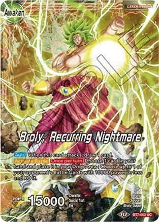 Broly // Broly, Recurring Nightmare - Assault of the Saiyans - Uncommon - BT7-002