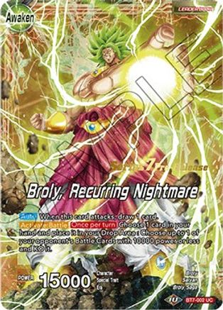 Broly // Broly, Recurring Nightmare - Assault of the Saiyans Pre-Release Cards - Promo - BT7-002_PR