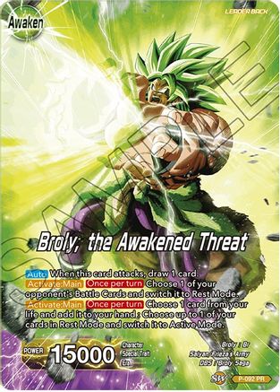 Broly // Broly, the Awakened Threat - Expansion Deck Box Set 08: Magnificent Collection - Forsaken Warrior - Promo - P-092