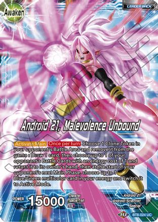 Android 21 // Android 21, Malevolence Unbound - Malicious Machinations - Uncommon - BT8-024