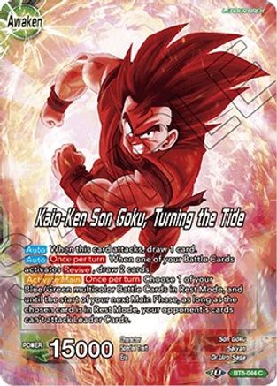 Son Goku // Kaio-Ken Son Goku, Turning the Tide - Malicious Machinations - Common - BT8-044