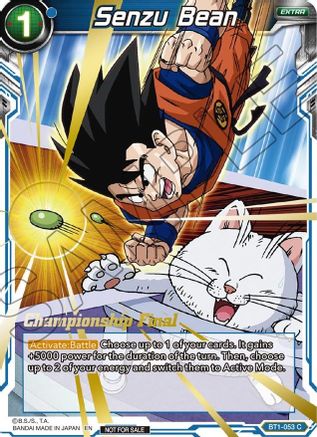 Senzu Bean (Championship Final 2019) - Tournament Promotion Cards - Promo - BT1-053
