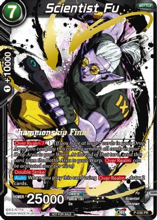 Scientist Fu (Championship Final 2019) - Tournament Promotion Cards - Promo - P-036