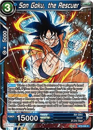 Son Goku, the Rescuer - Malicious Machinations Pre-Release Cards - Rare - BT8-026_PR