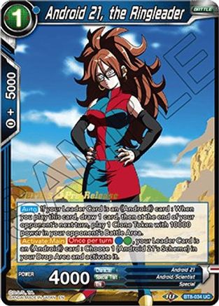 Android 21, the Ringleader - Malicious Machinations Pre-Release Cards - Uncommon - BT8-034_PR