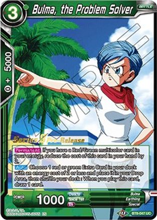 Bulma, the Problem Solver - Malicious Machinations Pre-Release Cards - Uncommon - BT8-047_PR