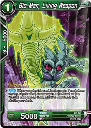 Bio-Man, Living Weapon - Malicious Machinations Pre-Release Cards - Common - BT8-061_PR