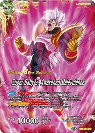 Super Baby 1 // Super Baby 2, Awakened Malevolence - Malicious Machinations Pre-Release Cards - Uncommon - BT8-067_PR
