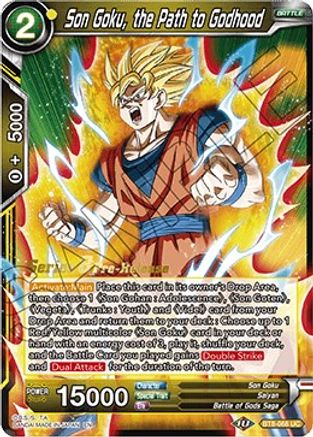 Son Goku, the Path to Godhood - Malicious Machinations Pre-Release Cards - Uncommon - BT8-068_PR
