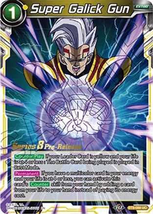Super Galick Gun - Malicious Machinations Pre-Release Cards - Uncommon - BT8-088_PR