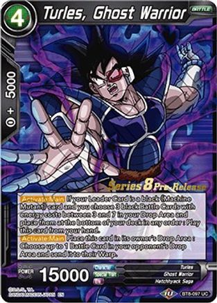 Turles, Ghost Warrior - Malicious Machinations Pre-Release Cards - Uncommon - BT8-097_PR