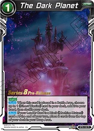 The Dark Planet - Malicious Machinations Pre-Release Cards - Rare - BT8-102_PR