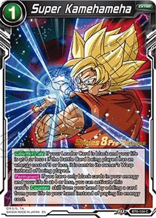 Super Kamehameha - Malicious Machinations Pre-Release Cards - Common - BT8-104_PR