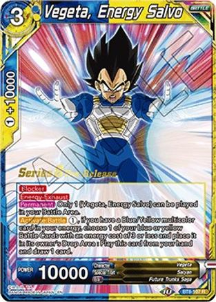 Vegeta, Energy Salvo - Malicious Machinations Pre-Release Cards - Rare - BT8-107_PR