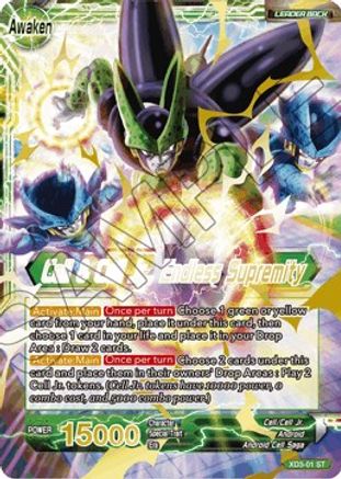 Cell // Cell & Cell Jr., Endless Supremity - Universal Onslaught - Starter Rare - XD3-01