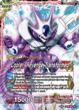Cooler // Cooler, Revenge Transformed - Universal Onslaught Pre-Release Cards - Uncommon - BT9-002