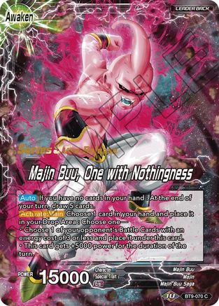 Bibidi // Majin Buu, One with Nothingness - Universal Onslaught Pre-Release Cards - Common - BT9-070