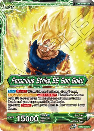 Son Goku // Ferocious Strike SS Son Goku - Rise of the Unison Warrior (2nd Edition) - Uncommon - BT10-060