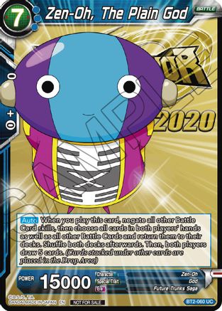 Zen-Oh, The Plain God - Tournament Promotion Cards - Promo - BT2-060