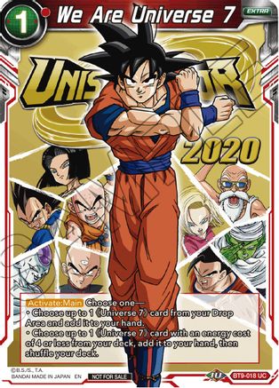 We Are Universe 7 - Tournament Promotion Cards - Promo - BT9-018