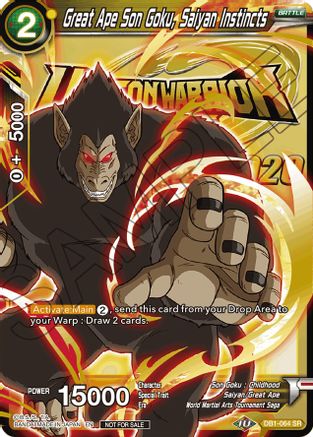 Great Ape Son Goku, Saiyan Instincts - Tournament Promotion Cards - Promo - DB1-064