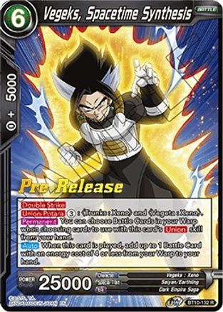 Vegeks, Spacetime Synthesis - Rise of the Unison Warrior Pre-Release Cards - Rare - BT10-132
