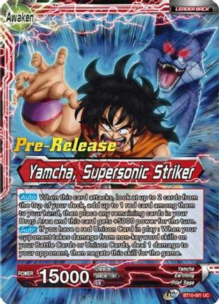 Yamcha // Yamcha, Supersonic Striker - Rise of the Unison Warrior Pre-Release Cards - Uncommon - BT10-001