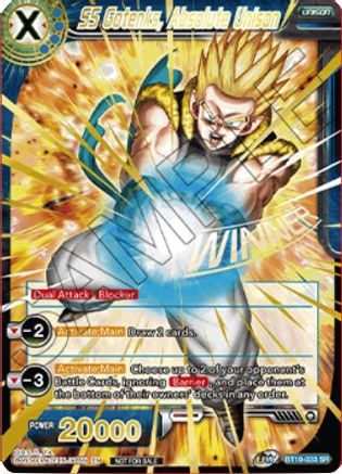 SS Gotenks, Absolute Unison (Winner Stamped) - Tournament Promotion Cards - Super Rare - BT10-033