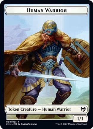 Human Warrior Token - Kaldheim - T - 3