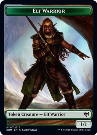 Elf Warrior // Bird Double-sided Token - Kaldheim - T -