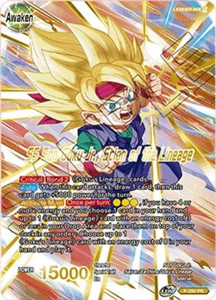 Son Goku Jr. // SS Son Goku Jr., Scion of the Lineage (Gold Stamped) - Promotion Cards - Promo - P-290