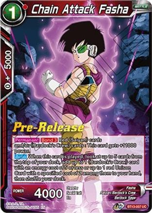 Chain Attack Fasha - Supreme Rivalry Pre-Release Cards - Uncommon - BT13-007