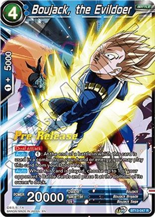 Boujack, the Evildoer - Supreme Rivalry Pre-Release Cards - Rare - BT13-047