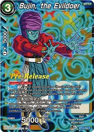 Bujin, the Evildoer - Supreme Rivalry Pre-Release Cards - Rare - BT13-054