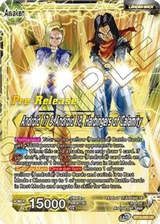 Android 17 & Android 18 // Android 17 & Android 18, Harbingers of Calamity - Supreme Rivalry Pre-Release Cards - Uncommon - BT13-092