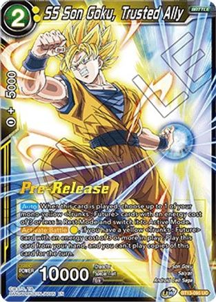 SS Son Goku, Trusted Ally - Supreme Rivalry Pre-Release Cards - Uncommon - BT13-095